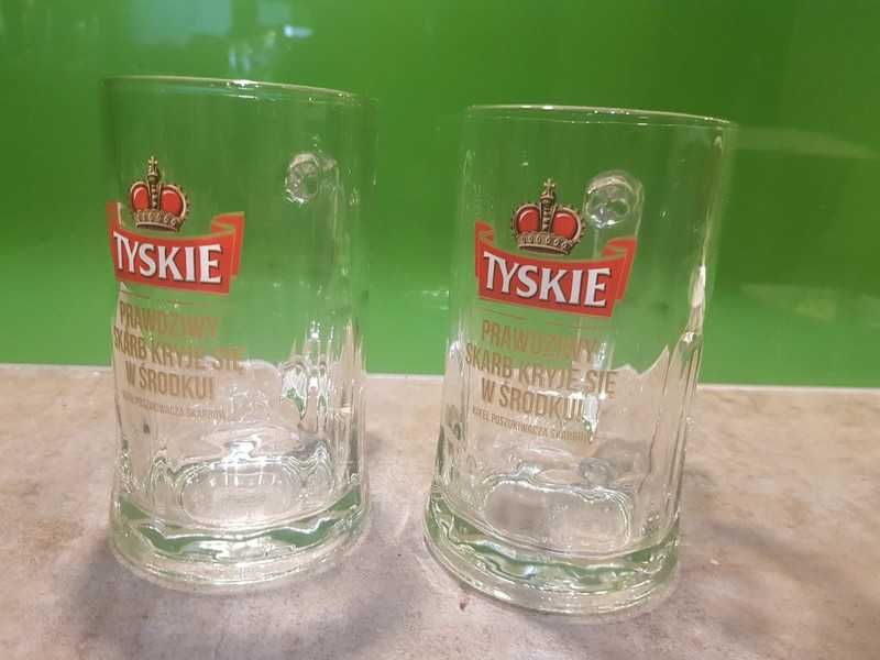 Kufel na piwo Tyskie 2 sztuki poj 0,5 l