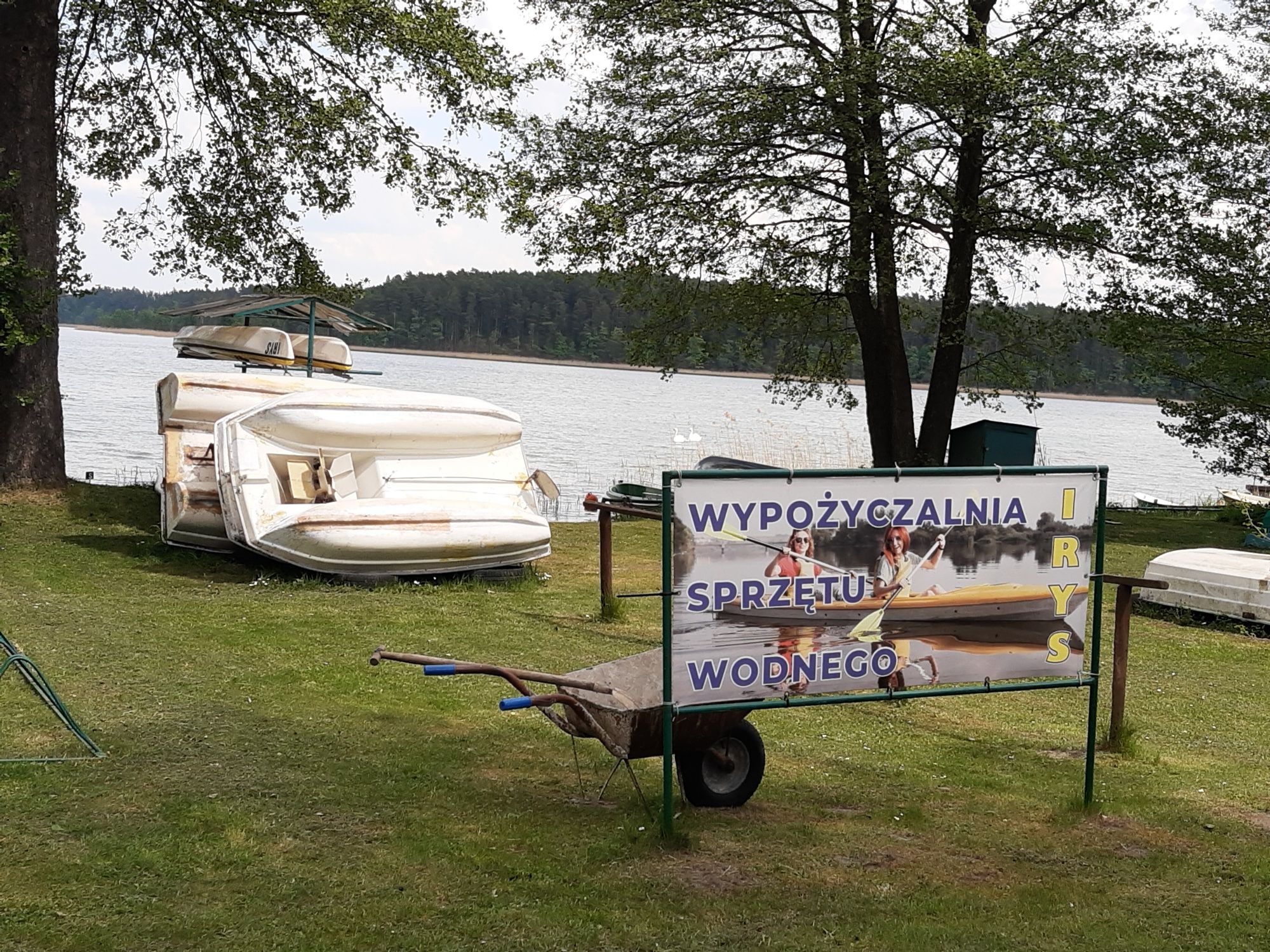 Domek letniskowy nad jeziorem plaża Orzysz Irys