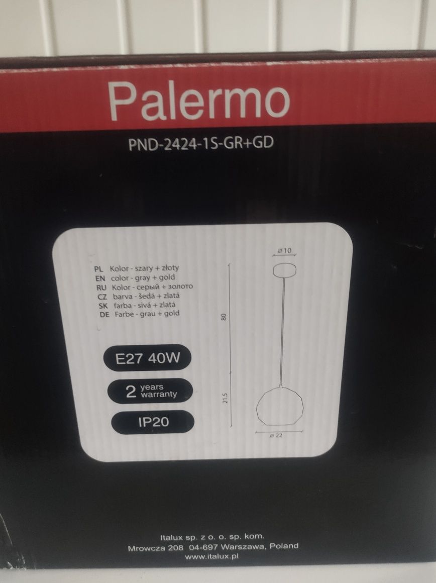 Lampa wisząca Palermo