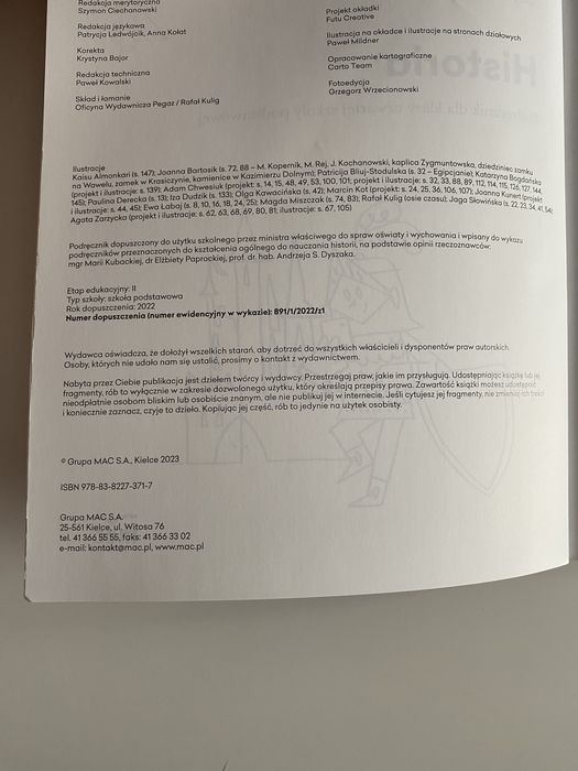 Historia 4, Podręcznik dla klasy 4, Mac Edukacja