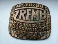 medal zasłuzony budownictwo ZREMB Gliwice brąz 1979r PRL