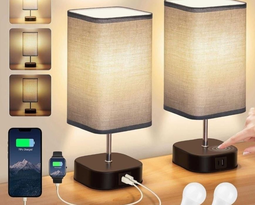 Lampki nocne zestaw 2 sztuk