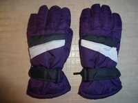 CRIVIT fioletowe rękawice rękawiczki zimowe narciarskie  6 / 10-12 lat