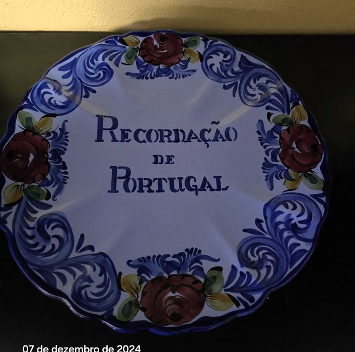 Prato Decorativo - Louças Alcobaça.