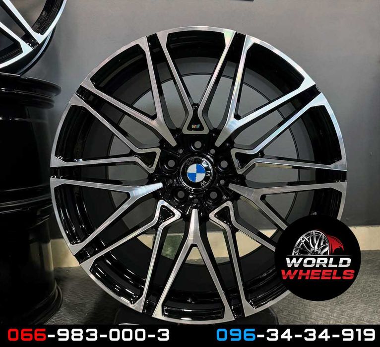 Диски R20 R21 5x120 BMW X5 X6 E70 F15 E71 F16 818 стиль різноширокі