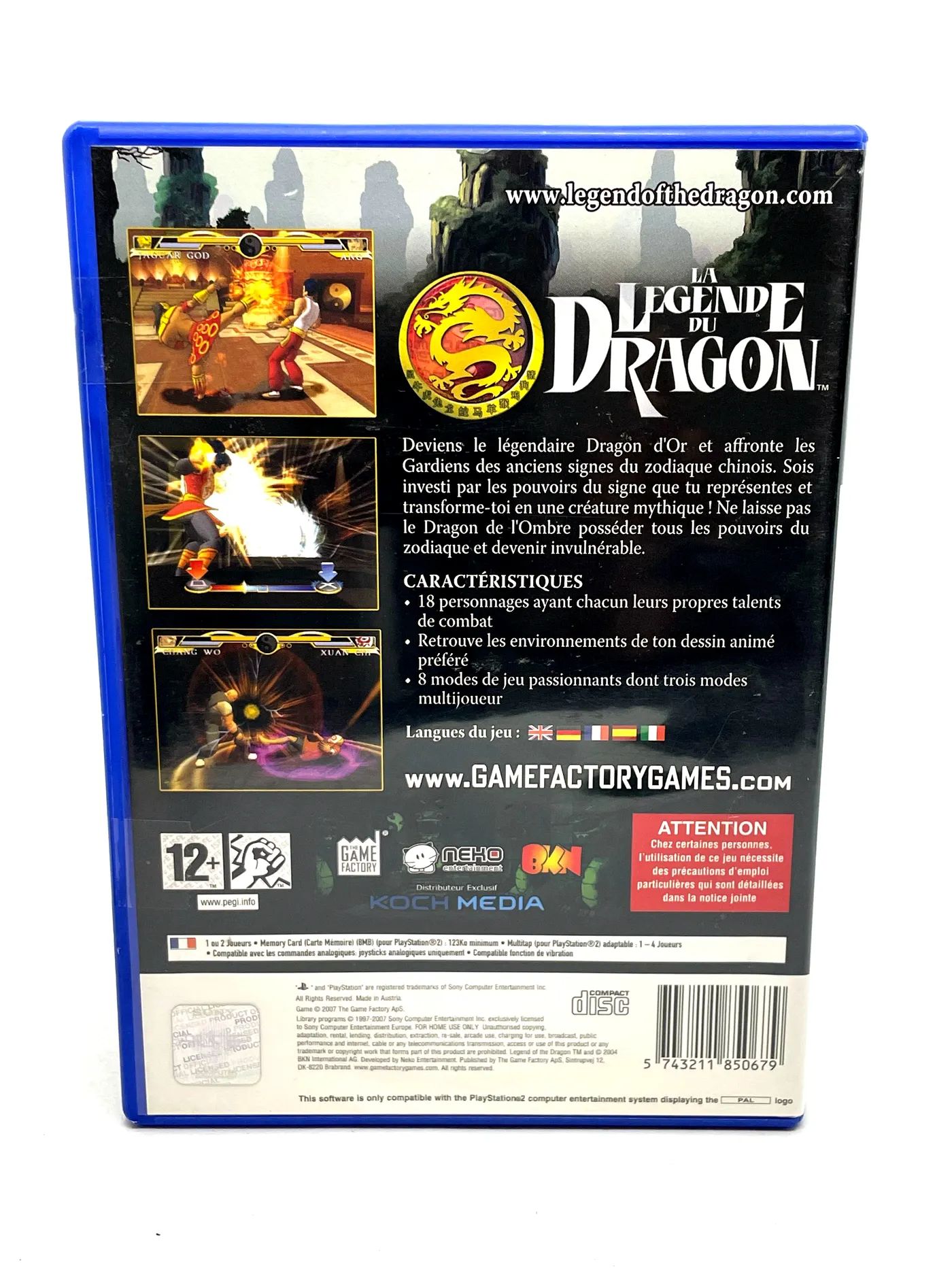 Legend of the Dragon PS2 Po Angielsku