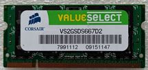 2 Gb DDR2-667 Corsair