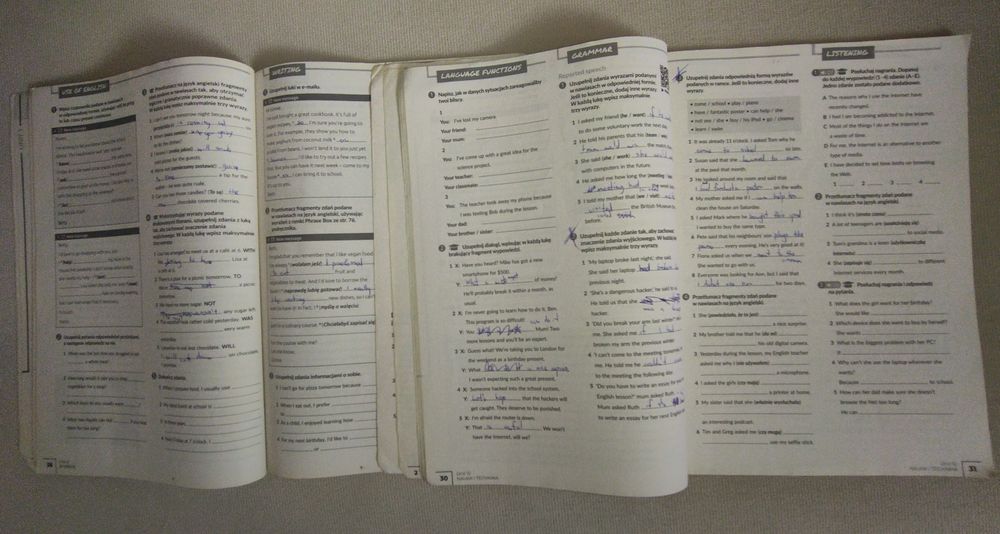 Repetytorium ośmioklasisty  zeszyty ćwiczeń 1 -2 j.angielski Macmillan