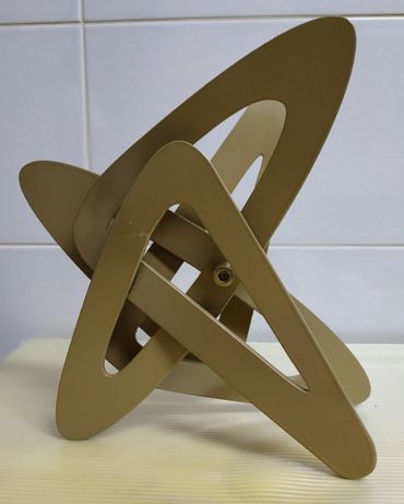 Escultura em aço arte moderna peça design New Curves