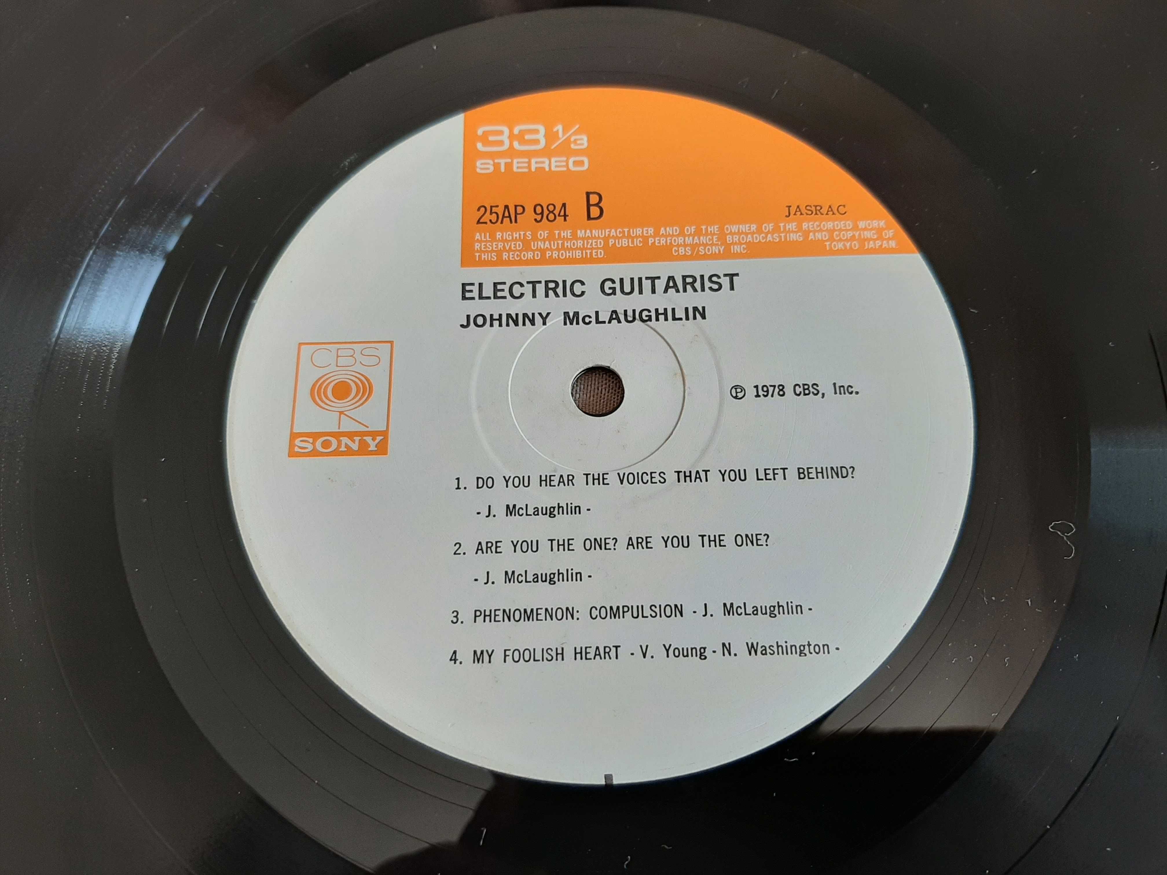 John McLaughlin - Electric Guitarist - Japão - Vinil LP