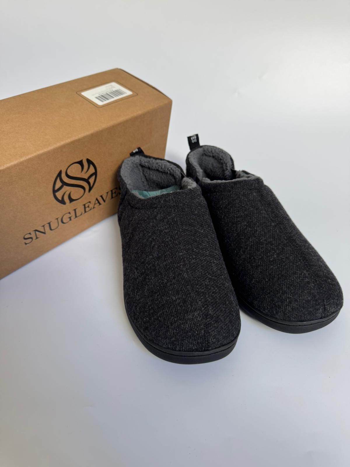 Nowe kapcie unisex miękkie wygodne komfortowe SNUGLEAVES szare 44 / 45