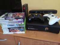 Xbox 360 + kinect + zestaw gier