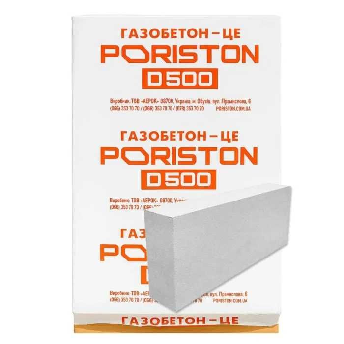 Газоблок PORISTON 610*300*200 мм гладкий (27,32 шт/куб) 60 шт/палета