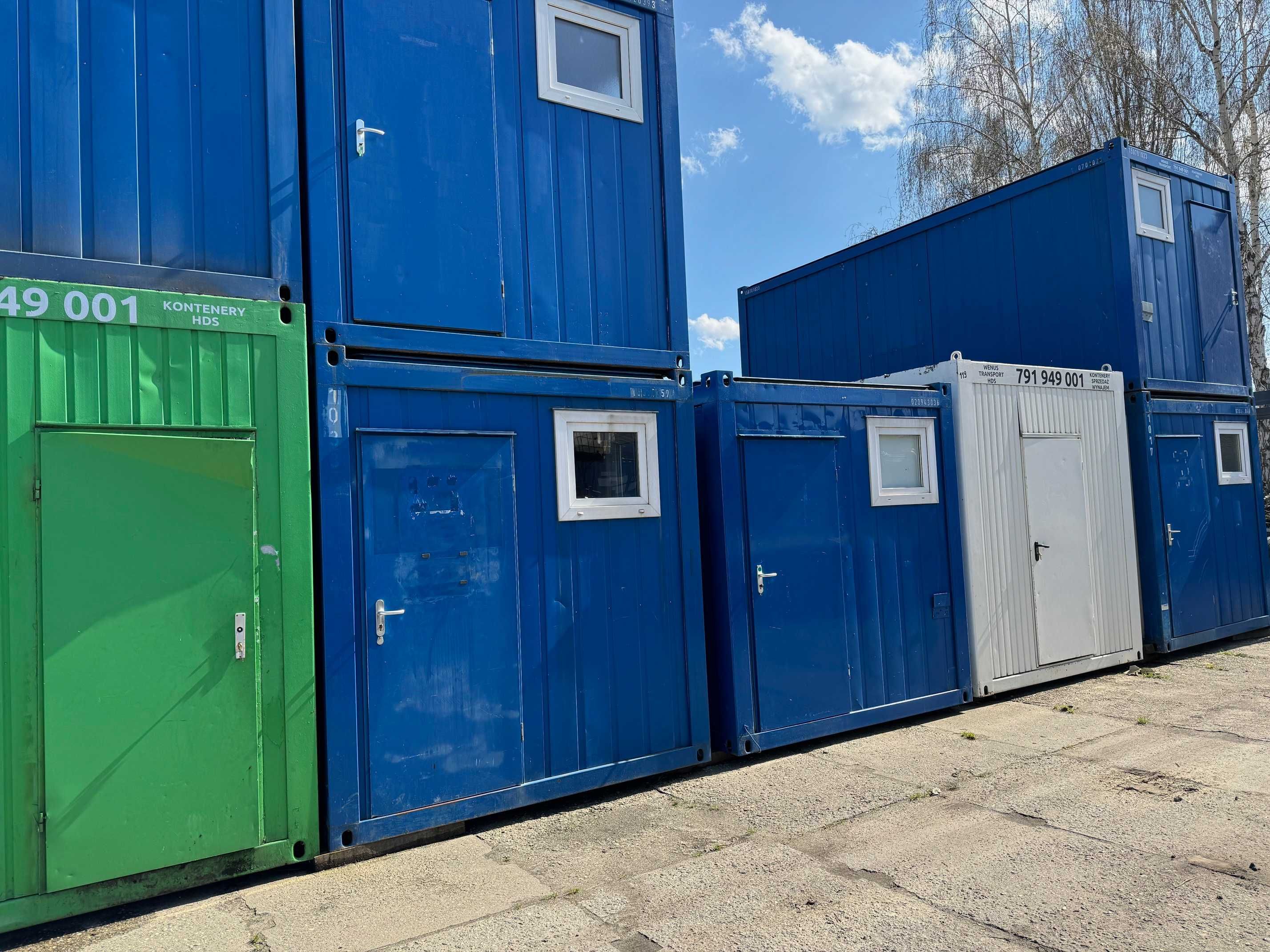 Kontener biurowy socjalny stróżówka morski magazyn wypożyczalnia - HDS