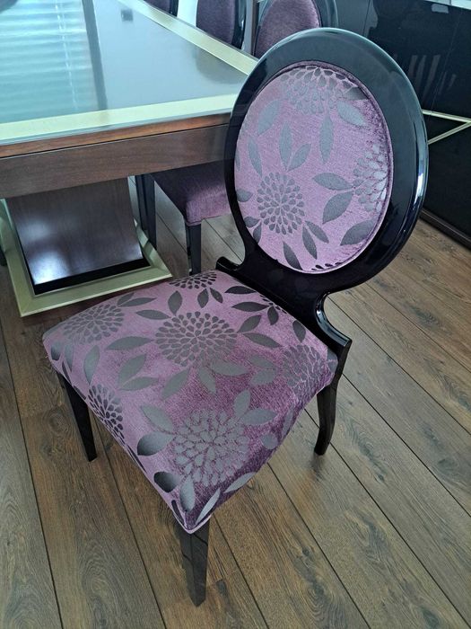 Conjunto de 8 cadeiras estilo Louis XVI moderno