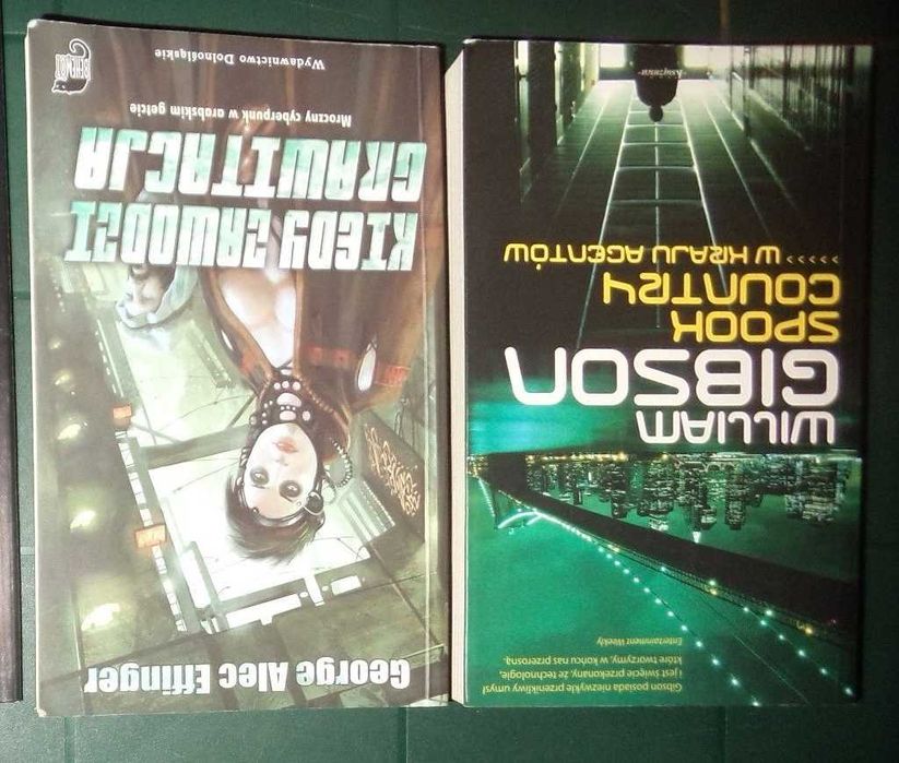 2x książka cyberpunk: William Gibson spook country i Effinger, wysyłka