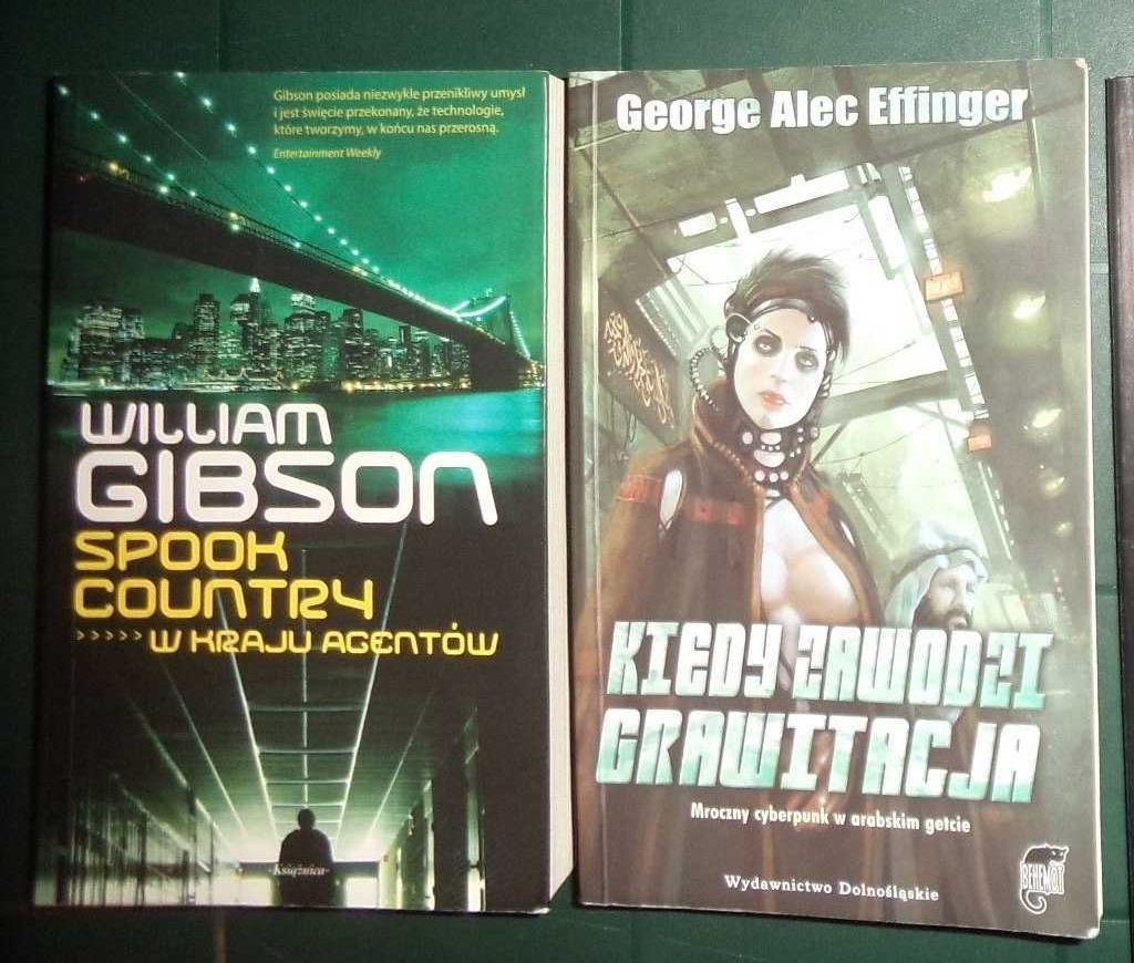 2x książka cyberpunk: William Gibson spook country i Effinger, wysyłka