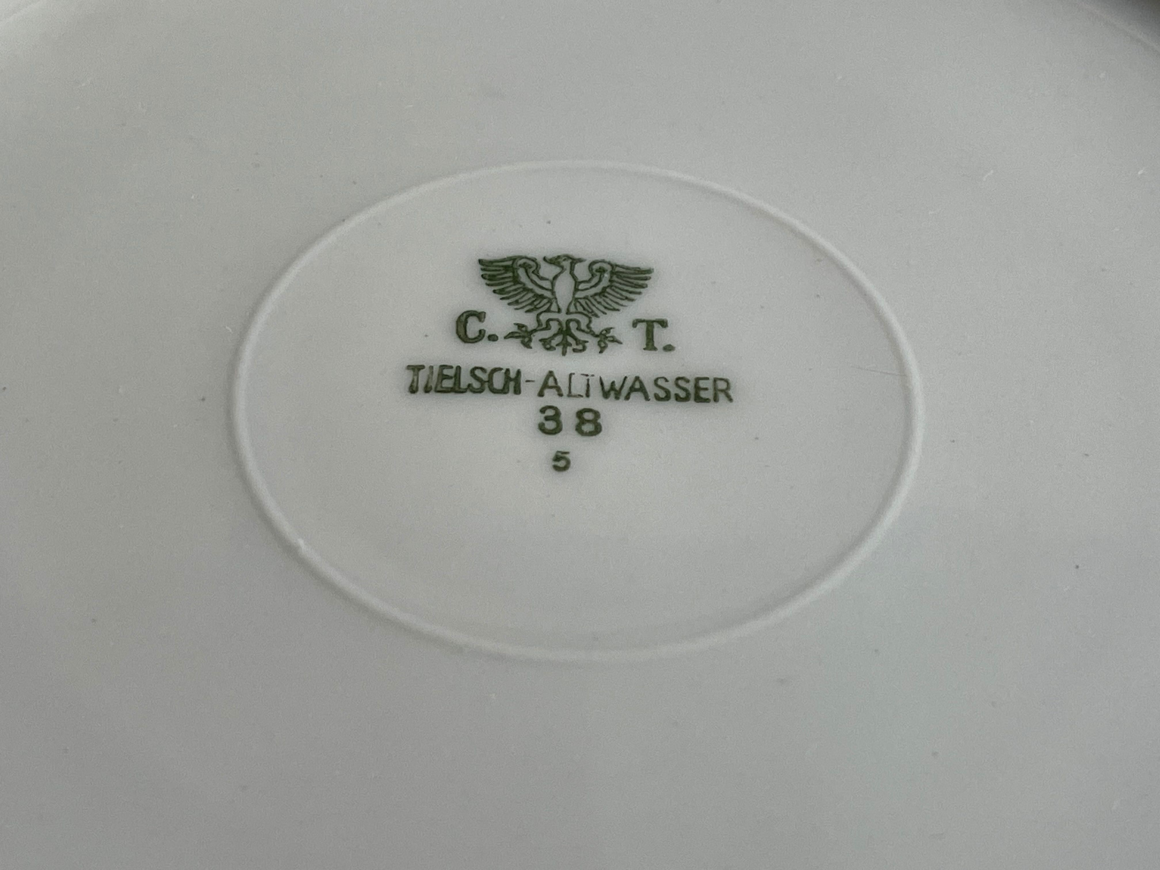 Piękne porcelanowe trio sygnowane C.T Altwasser