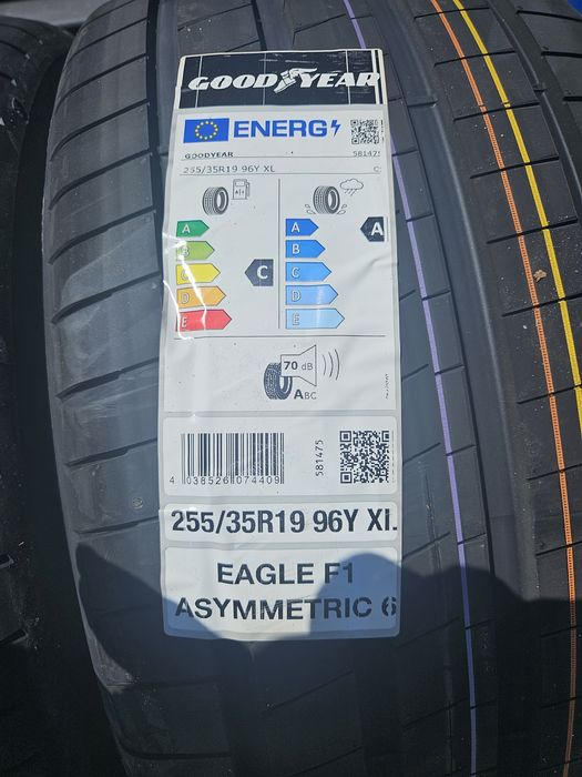 Opony letnie 255/35/19 goodyear asymetric 6