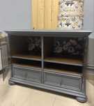 Szafka pod telewizor komoda szara grafit loft Shabby retro