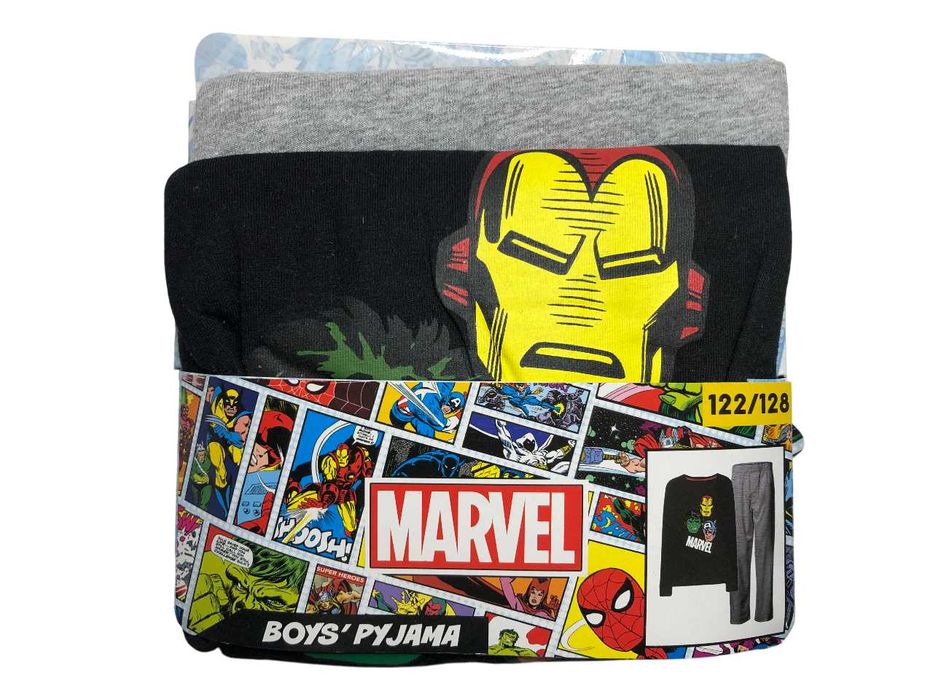 2626 Bawełniana Pidżama Piżama Dziecięca Dla Chłopca MARVEL 122/128
