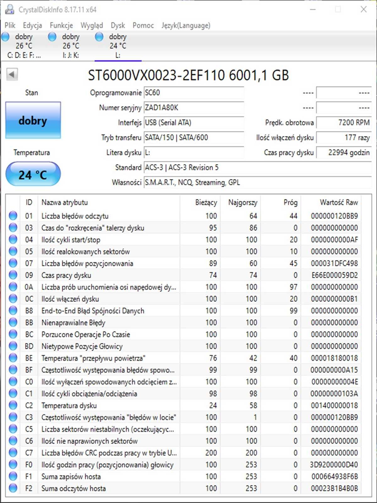 HDD 6TB SeaGate 3.5"