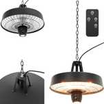 Lampa grzewcza tarasowa na podczerwień wisząca z pilotem 2100 W