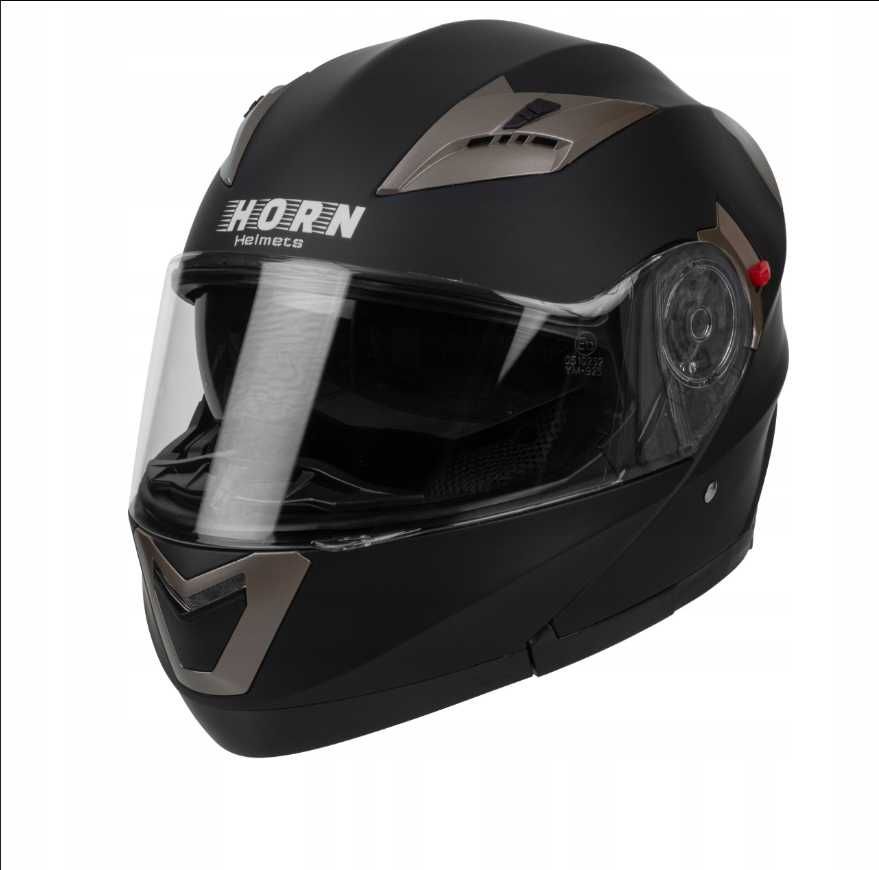 Kask motocyklowy Horn h925 modułowy przygotowany pod interkom XS-XL