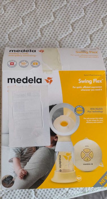 Laktator elektryczny Medela swing flex+butelka medela calma +akcesoria