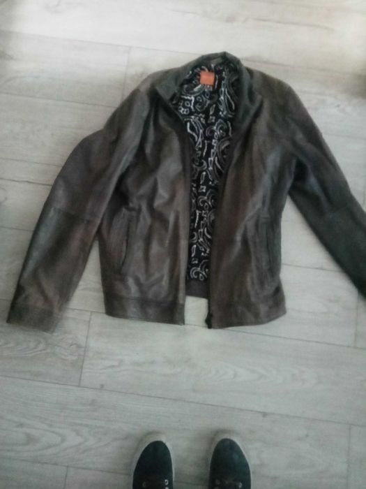 Unikalna kurtka skórzana Hugo Boss