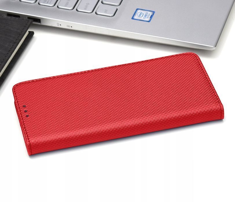 Etui Z Klapką Magnet Do Xiaomi Redmi 12C / 11A / Poco C55 Czerwone