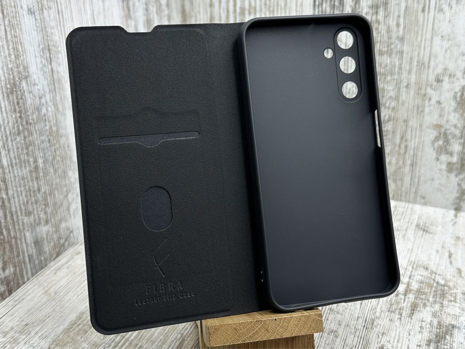 Чехол книжка Leather Fibra на Samsung A24/ A34/ A54 На магните. Чохол