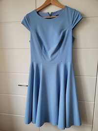 Błękitna sukienka r.38