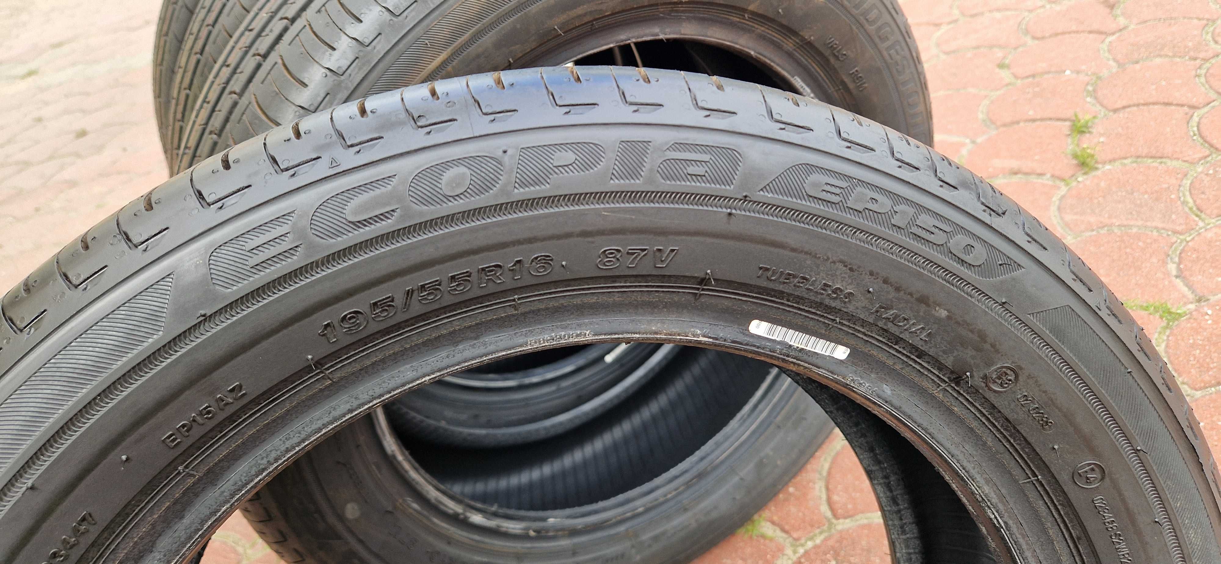 195/55/16 opony lato nowe Bridgestone 2023