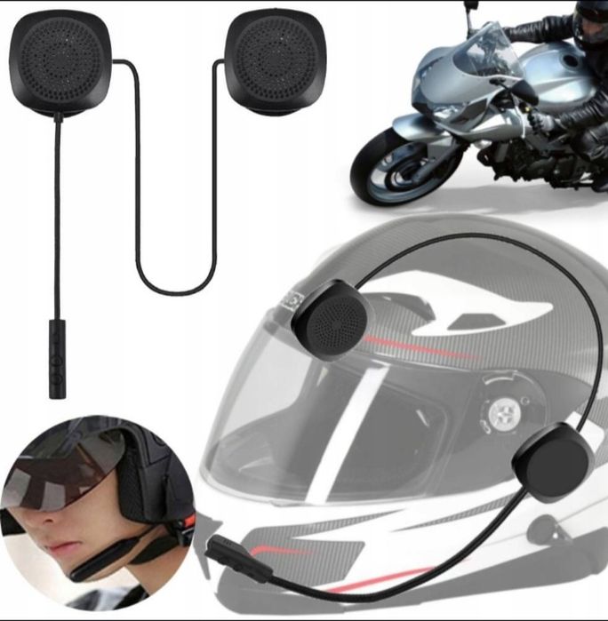 Interkom słuchawkowy Bluetooth do kasku motocyklowego bądź roweru.