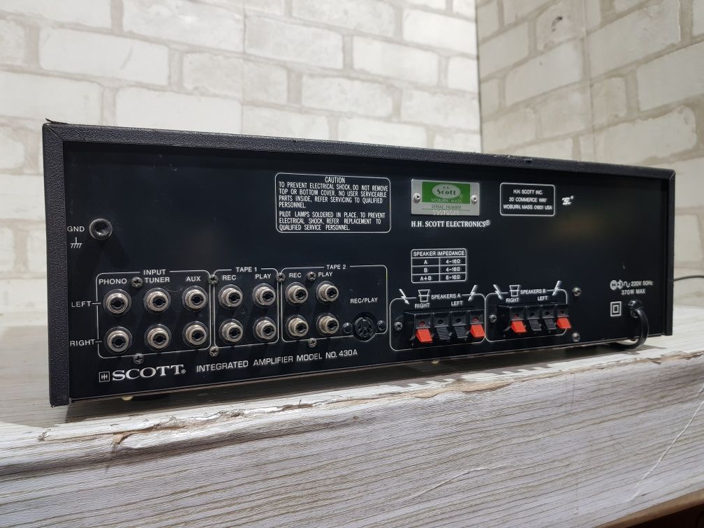 Стрілки! Стерео підсилювач SCOTT 430A, *2x45 Вт, б/у з Німеччини