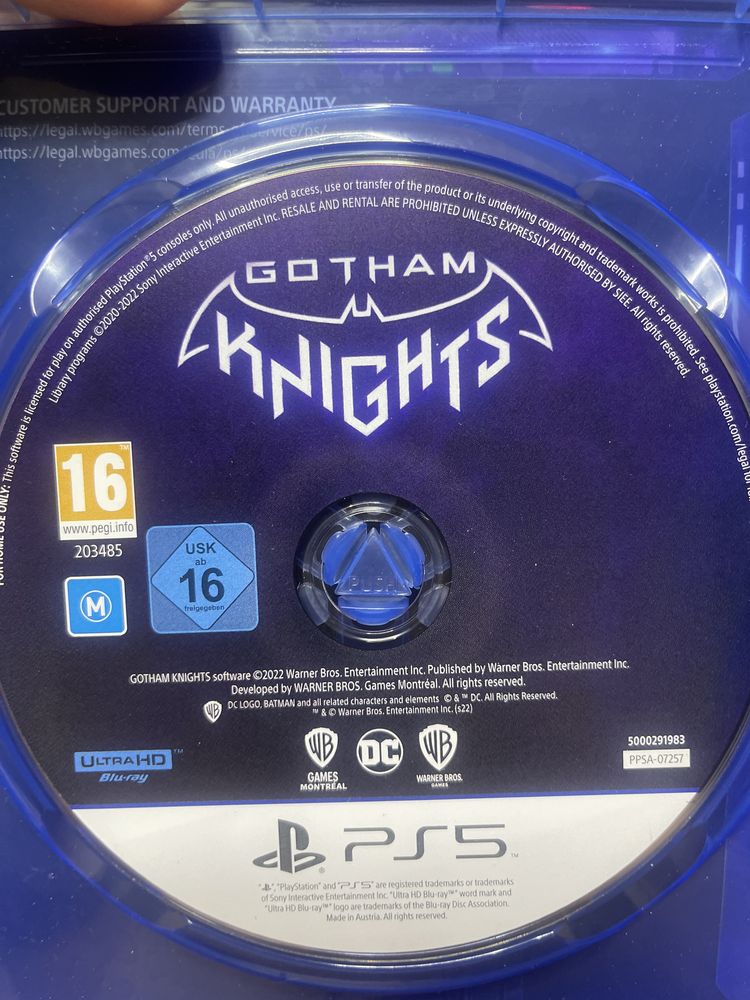 Ps 5 диски FC 24   gotham knights   Assasins creed valhalla