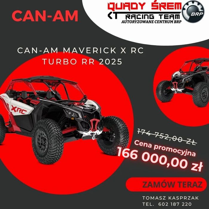 Can-Am Maverick Can-Am Maverick X RC Turbo RR Hybrid White & Legion Red Model 2025