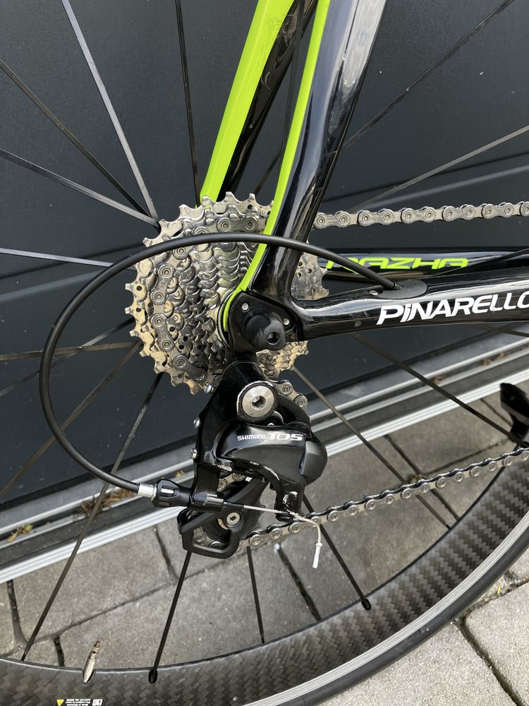 Pinarello Razha 105 – Karbonowy szosowy, Mavic Cosmic SLS, Garmin SPD