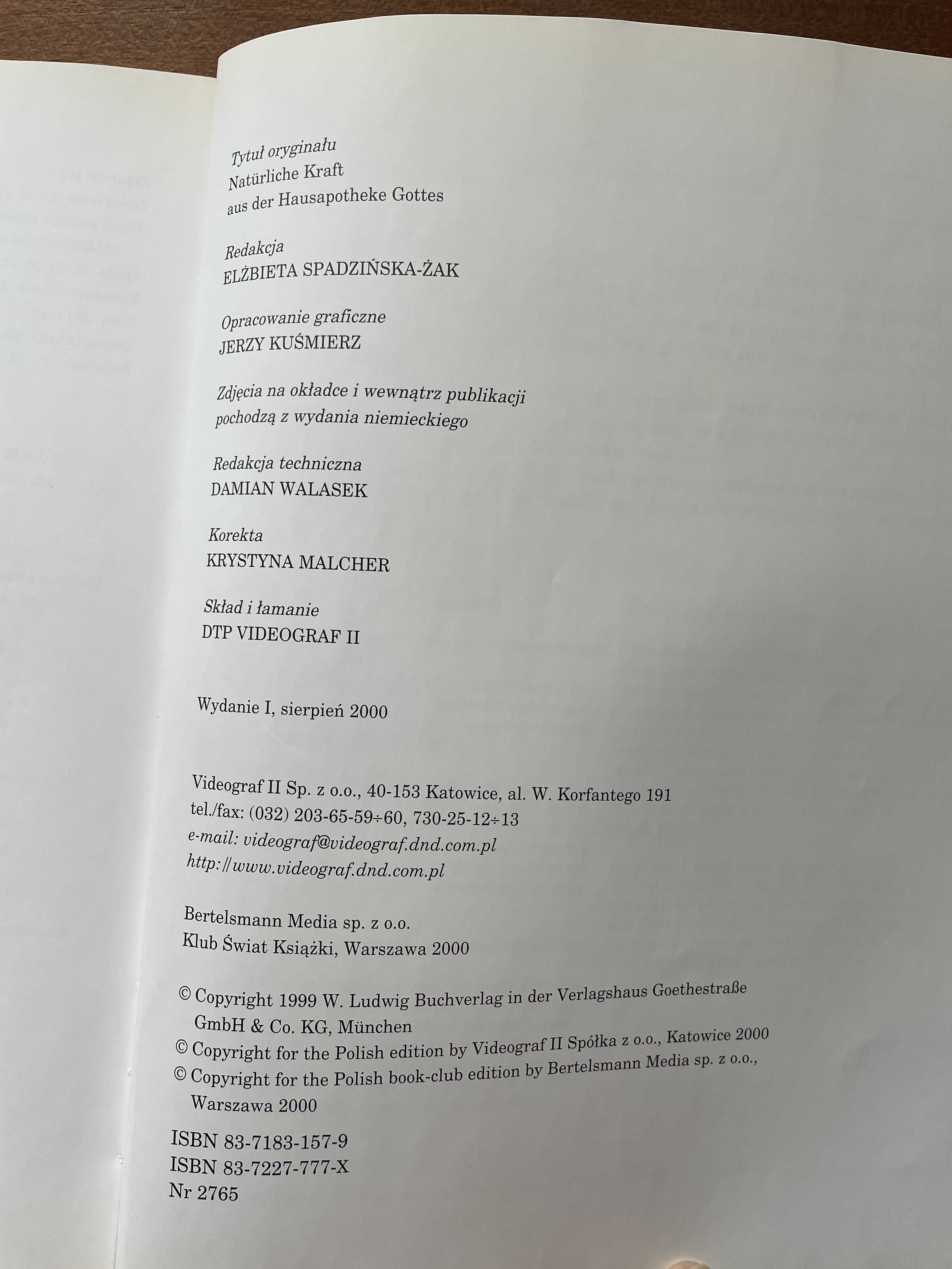 "Naturalna siła z apteki Pana Boga" - coś o zdrowiu