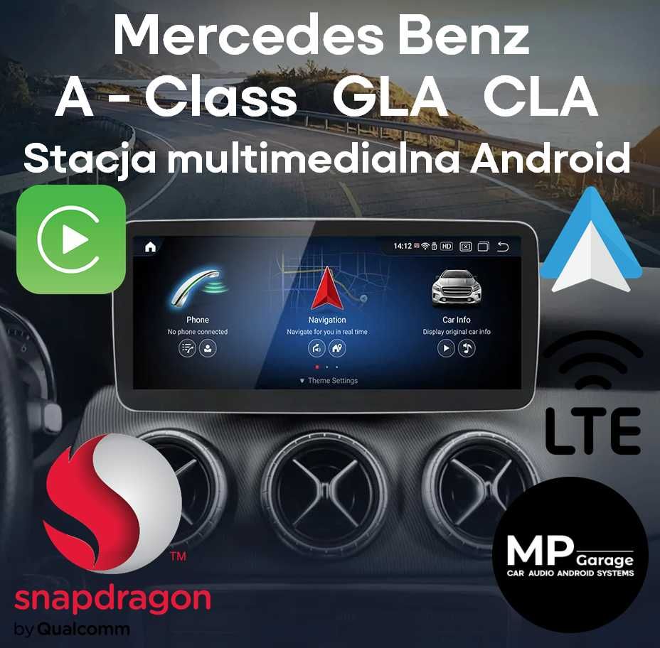 Mercedes Benz A-Class / CLA / GLA Stacja multimedialna Android 8/128