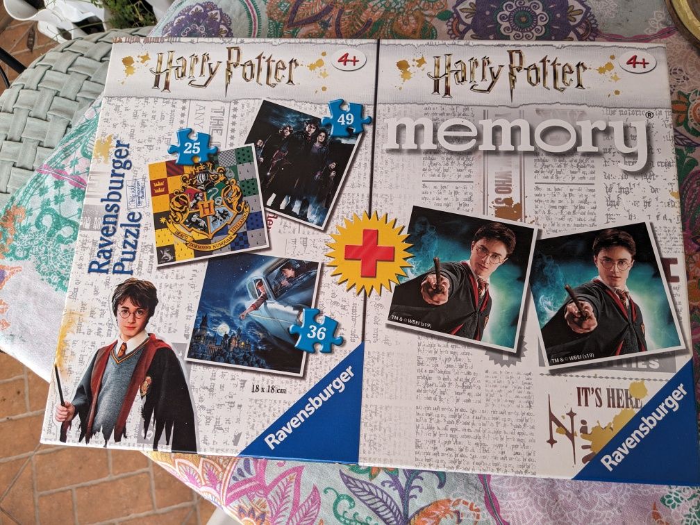 Puzzle+ jogo memória Harry Potter (+4 anos).