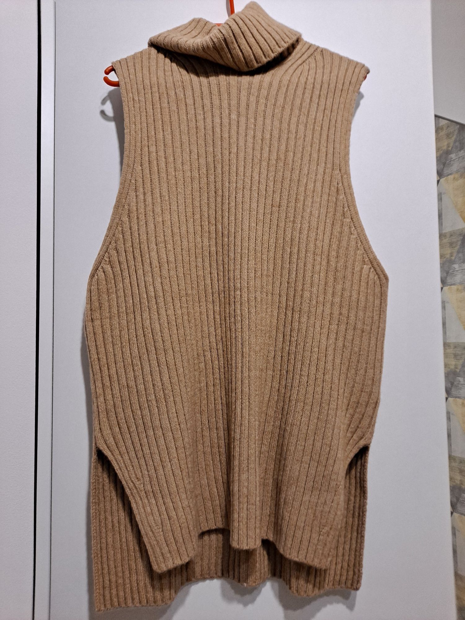 Kamizelka oversize sweter z golfem H&M rozm. S NOWA