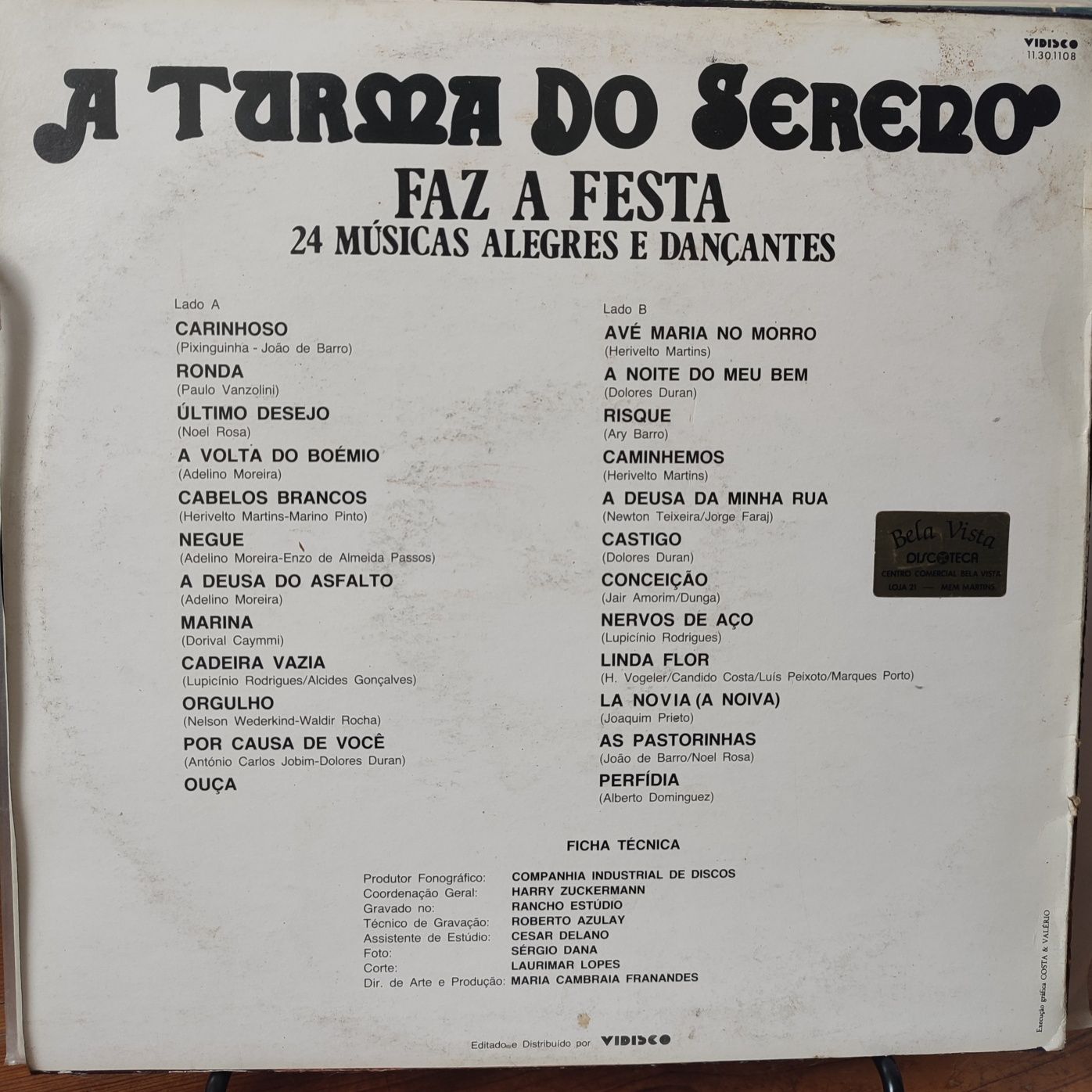 LP Vinil Turma do Sereno Faz a Festa 24 músicas alegres e dançantes