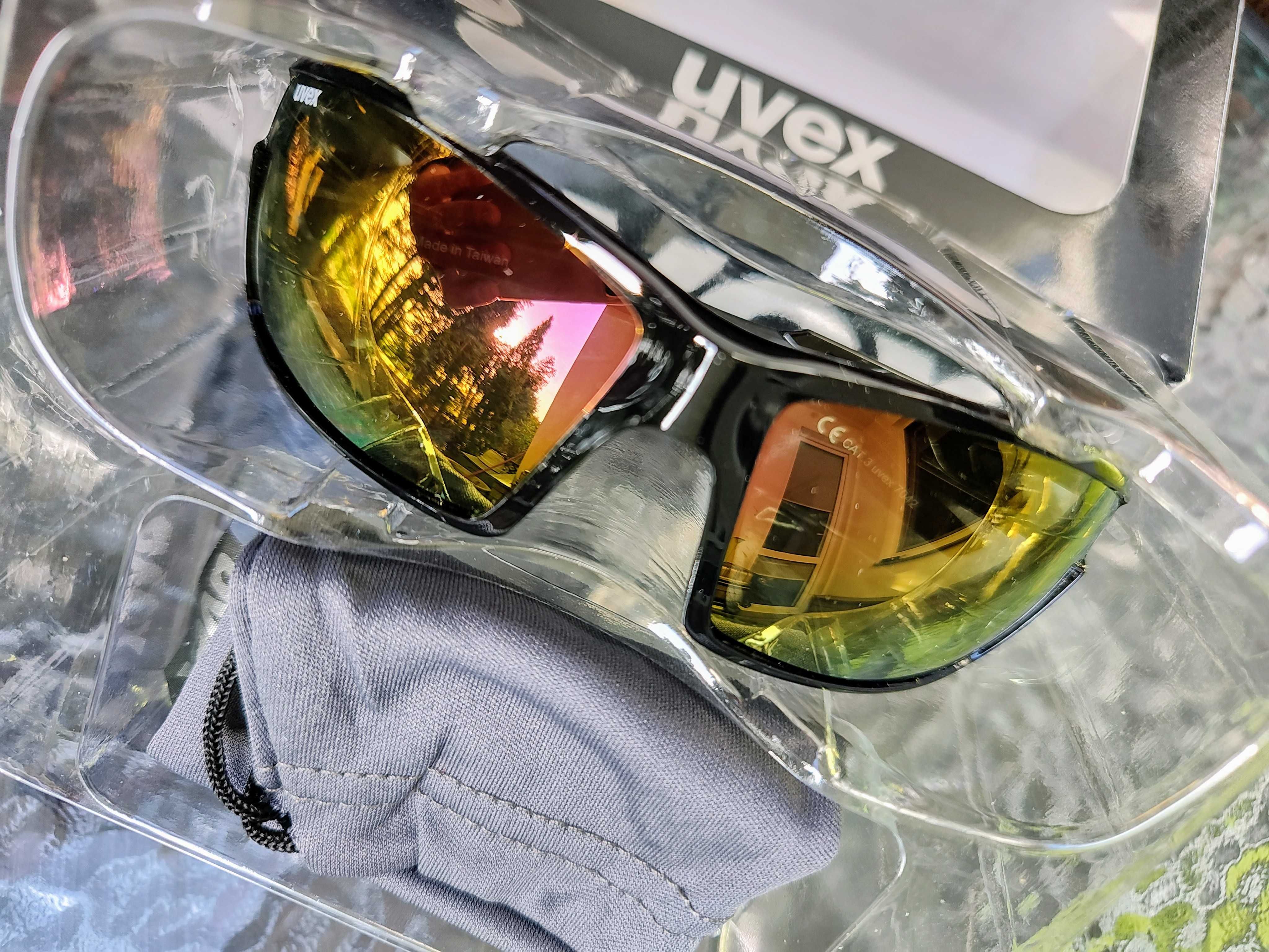 UVEX okulary przeciwsłoneczne do jazdy samochodem black/mirror red