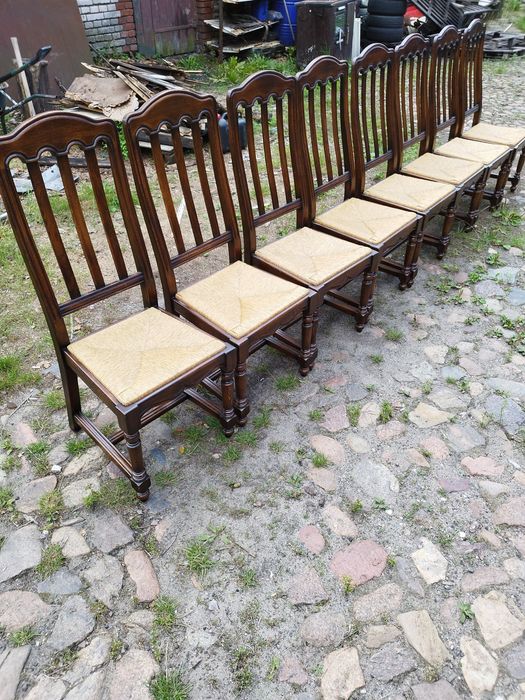 Solidne krzesła 8 sztuk
