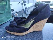 Nowe zamszowe czarne h&m 41 27 cm wkladka