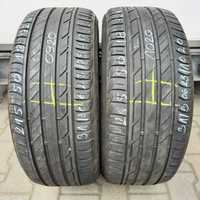 2szt. opony letnie używane 215/50R18 Bridgestone Turanza T001 W-wa