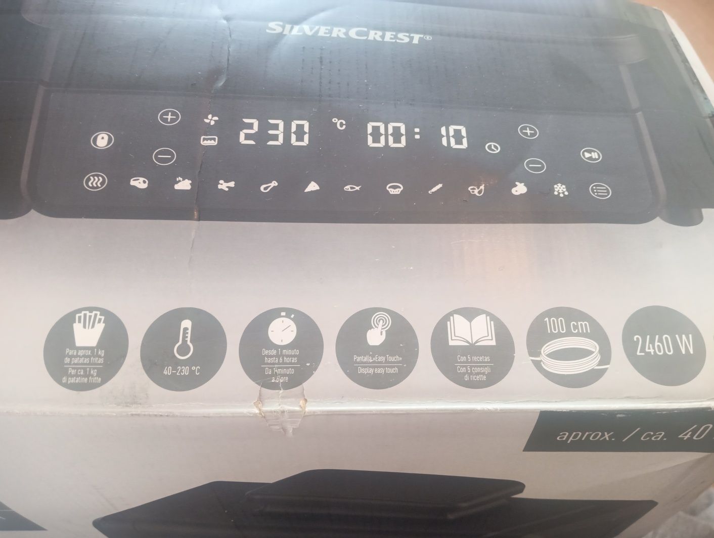 Air Fryer com grill Silvercrest e uma churrasqueira eletrica 
Air Frye