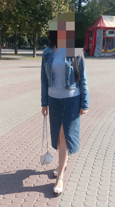 Джинсова спідниця стан ідеальний